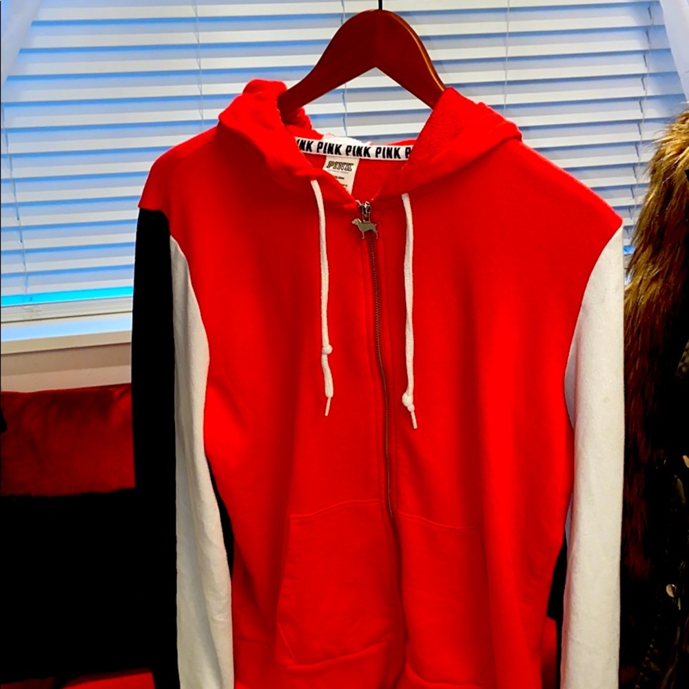 Pink zip up